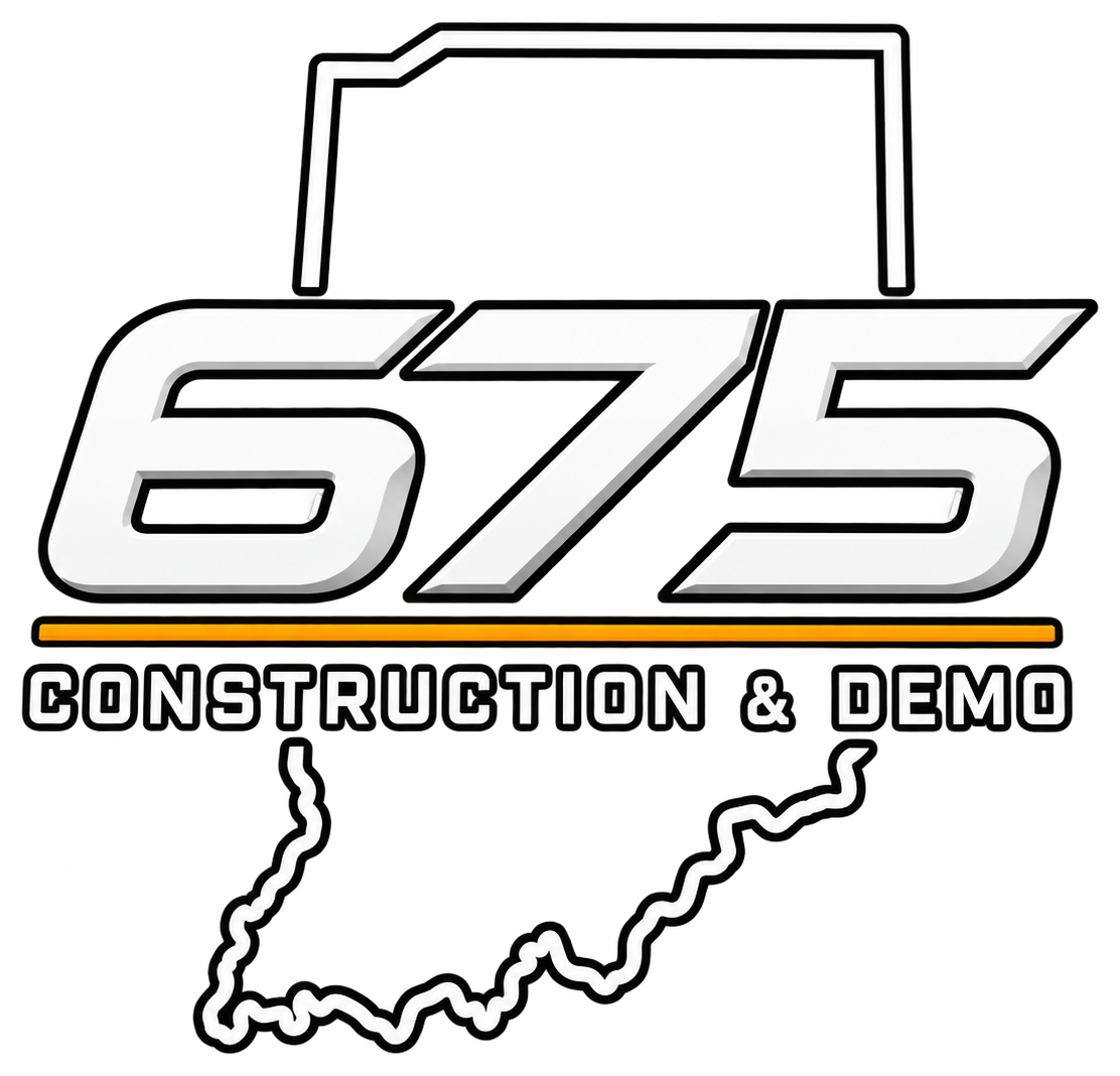 675 construction and demo logo